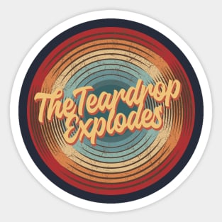 The Teardrop Explodes Vintage Circle Sticker